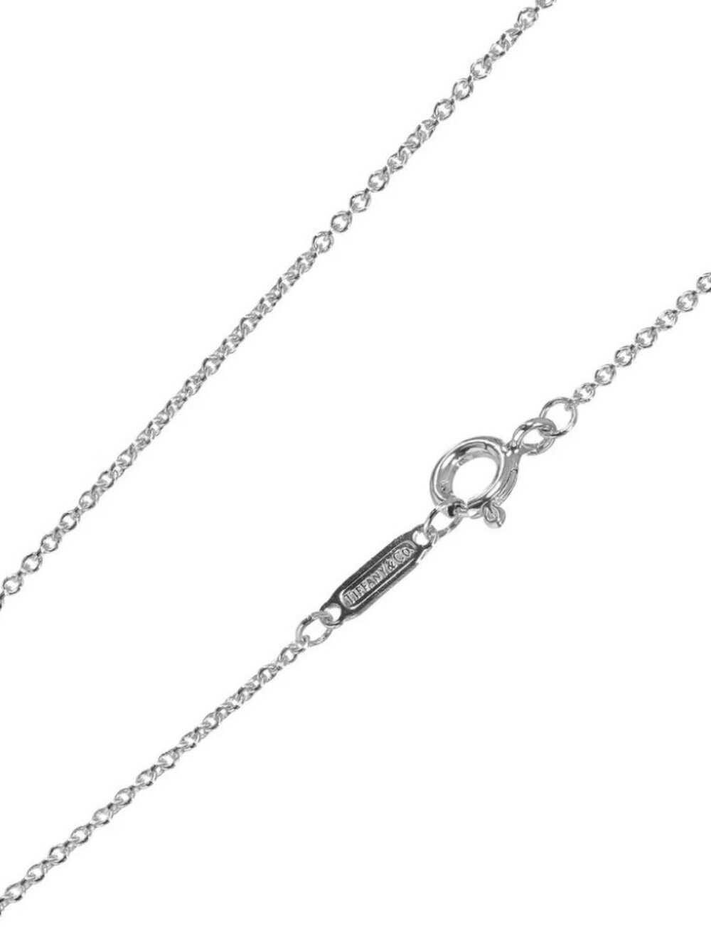 TIFFANY&Co. Stencil Cross Necklace Silver925 3.18g Women - Picture 4 of 7
